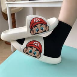 image-Summer Cartoon PVC Slippers for Women - Thick Sole One Size