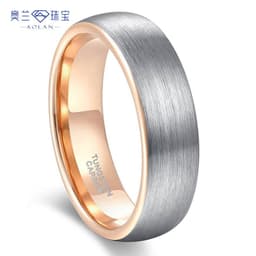 image-Tungsten Steel Ring - Two-Tone 4mm-8mm Unisex
