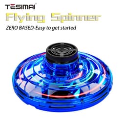 image-Flying Ball UFO Spinner Toy - Red Interactive