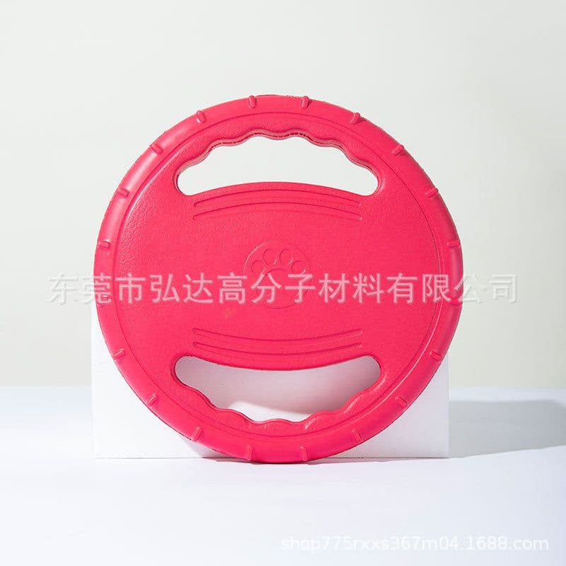 image-Red EVA Frisbee for Dog Training - 160g Bite-Resistant Toy