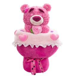 image-Strawberry Bear Plush Doll - Super Soft Short Plush