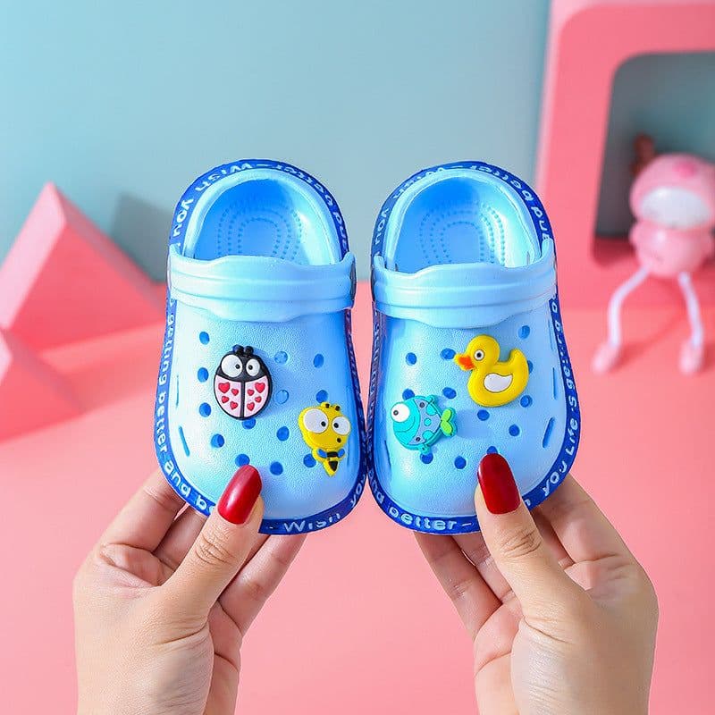 image-Baby Sandals - Grey Cartoon EVA Unisex 4-6Y