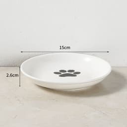 image-Ceramic Cat Bowl Set with Tall Neck Protector - Anti-Tipping Pet Bowls (57 characters)
