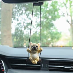 image-KAKAXIN Cartoon Puppy Car Pendant - Resin Ornament