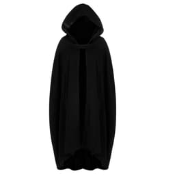 image-Hooded Wool Cloak Coat Women Grey XL Extended