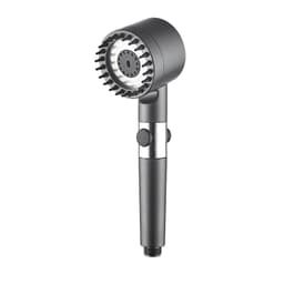 image-Shower Head Set with Handheld Bracket - Gray ABS
