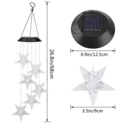 image-Solar Star Wind Chime Light - LED IP65