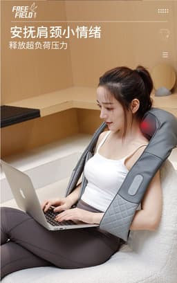 image-Shoulder and Neck Massager - Electric Heat Therapy 6 Heads