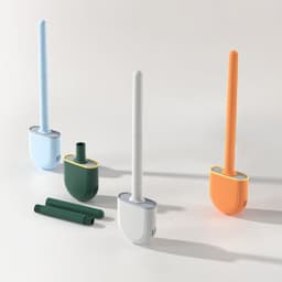 image-Petite Silicone Toilet Brush - PP+TPR - Decorative Cleaning Brush