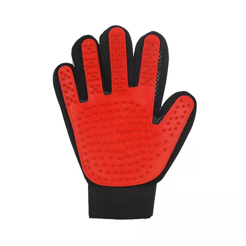 image-Easy Lion Rubber Pet Cleaning Gloves - Green Left - Cat Grooming Brush