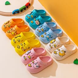 image-Pikachu EVA Slippers Children Lake Blue 36-37