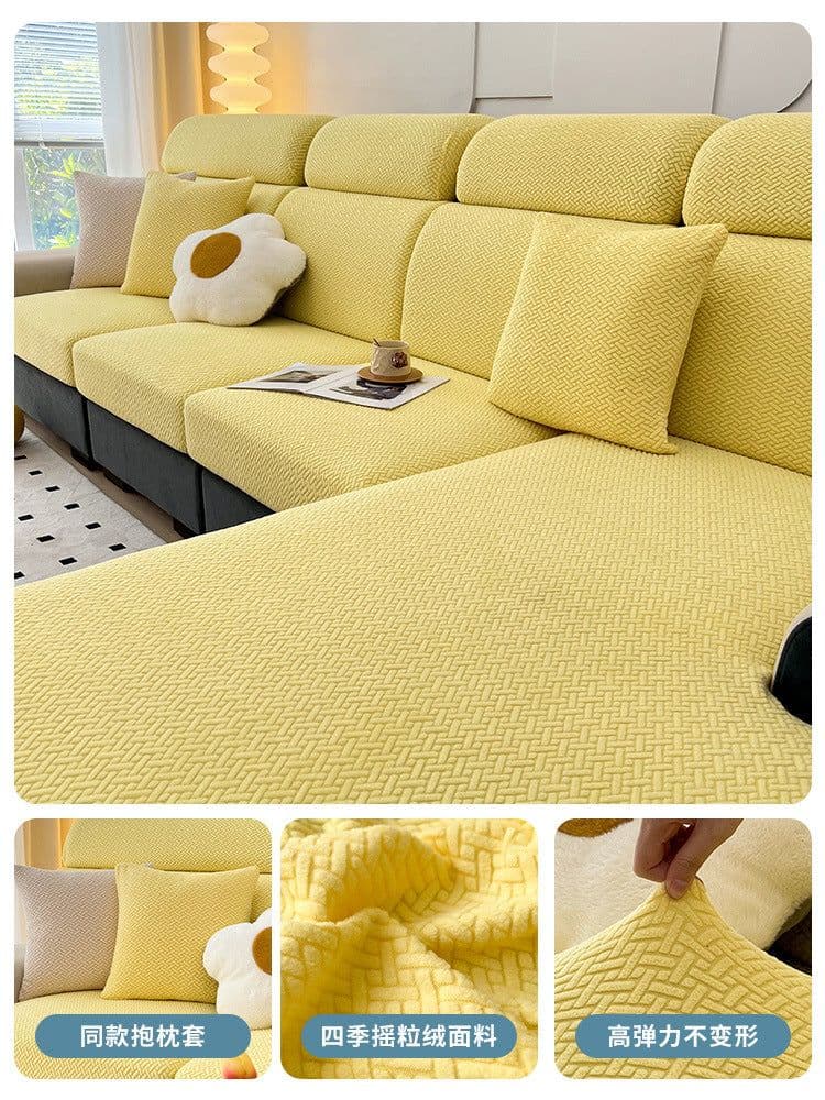 image-Nordic Universal Dust-Proof Sofa Cover - Burgundy 45x45cm