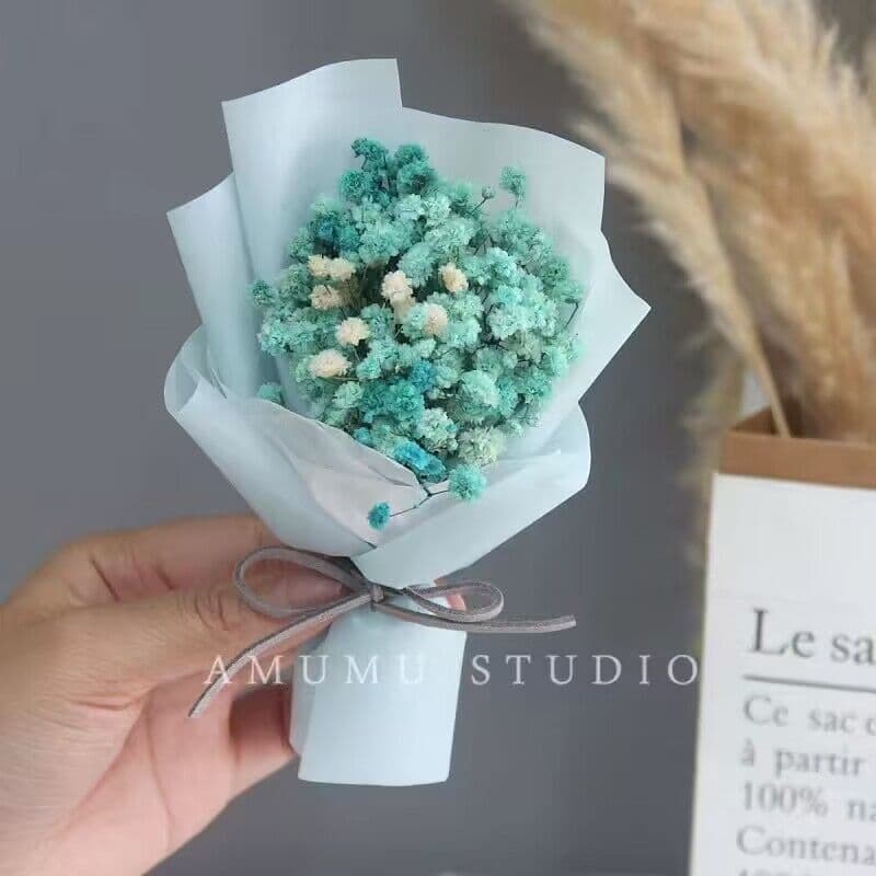 image-Mini Dried Roses Bouquet - Valentine's DIY Decorations 5"