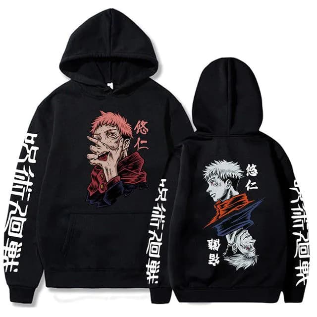 image-Demon Slayer Purgatory Anjuro Hoodie - Black XXXL
