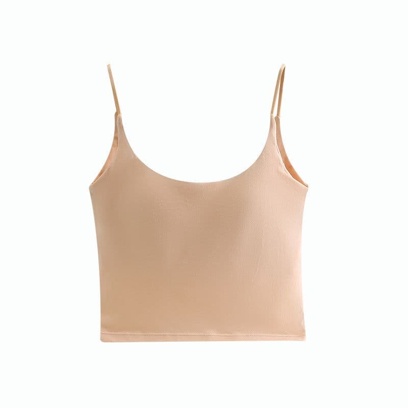 image-Cotton Bra Top - White M Wireless Full Cup