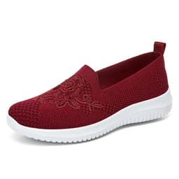 image-Women's Shoes 2023 Autumn New Old Beijing Cloth Shoes Embroidered Mom's Shoes Shallow Mouth Slip-On Women's Shoes Cross-Border Factory