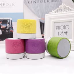 image-Mini Bluetooth Speaker - Portable LED Wireless Subwoofer Gift - Yellow 58*53mm