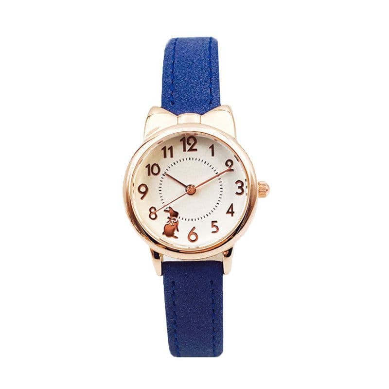 image-Children's Watch Rabbit Blue 10m Waterproof Quartz 1136