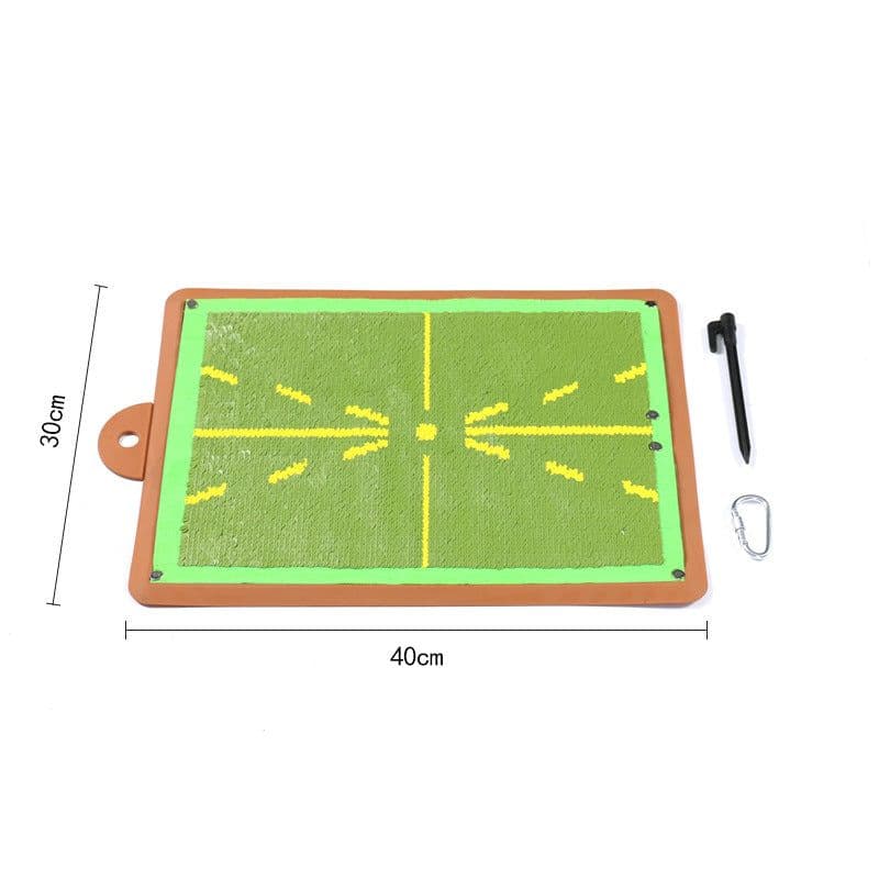 image-Golf Track Practice Mat Rubber Hitting Pad
