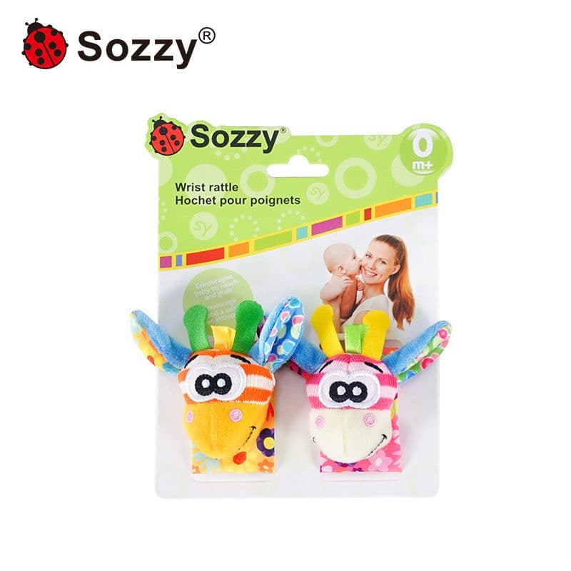 image-Sozzy Baby Rattle Socks Wrist Strap 0-1Y