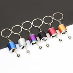 image-Cross-border wholesale car modification key chain speed and passion key male car pendant metal gear key chain