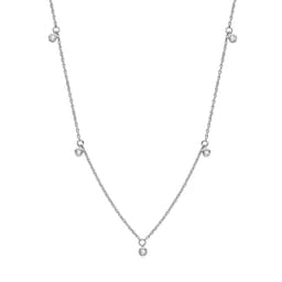 image-AINUOSHI Moissanite Necklace, 925 Silver, 0.3ct, European Style, 21-50cm