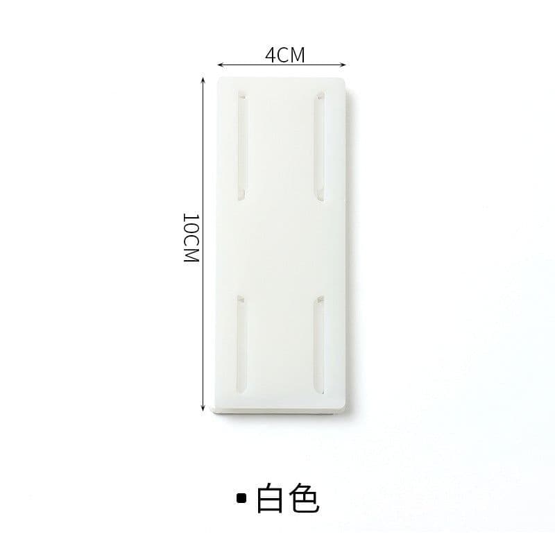 image-Orange Wall-Free Socket Plug-In Storage Rack 6-Pack