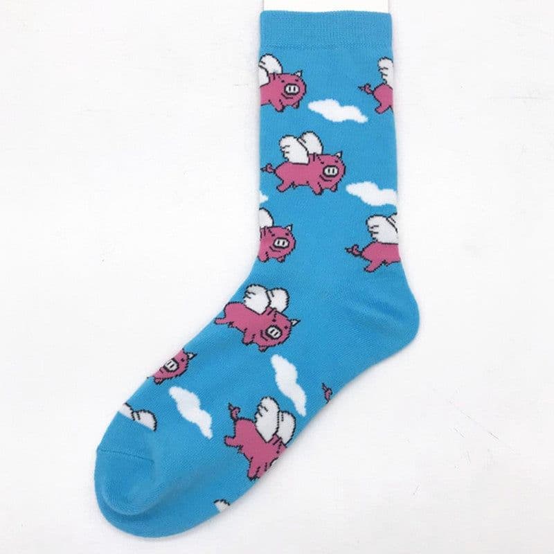 image-Cotton Socks Men's Mid-Tube Casual - Cityscape
