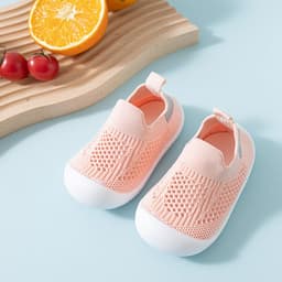 image-Children's Mesh Shoes - Black Flying Weave 12-36M