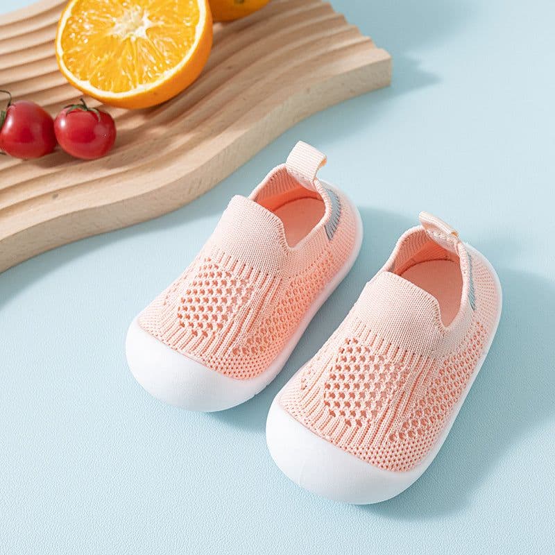image-Children's Mesh Shoes - Black Flying Weave 12-36M