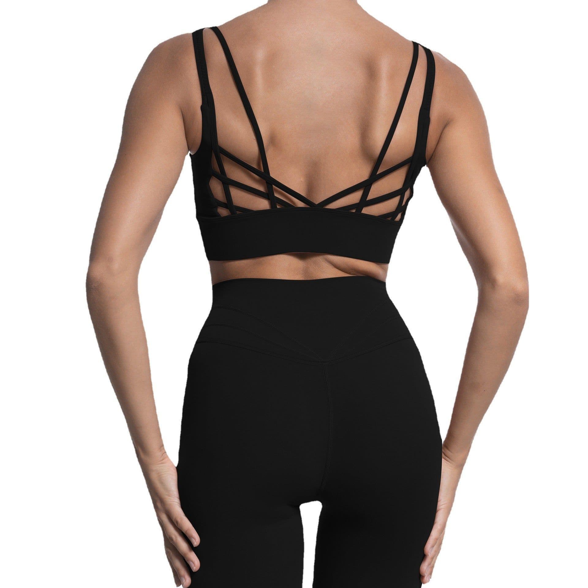 image-Autumn/Winter Nylon Yoga Suit with High Elastic Sports Trousers (65 characters)