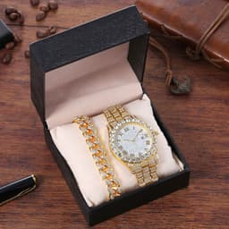 image-Taurus Pine Watch Bracelet Set - Gold 37mm