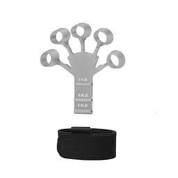 image-Silicone Wrist Tensioner, 5-Finger Exercise Trainer, Silica Gel, Black & Gray