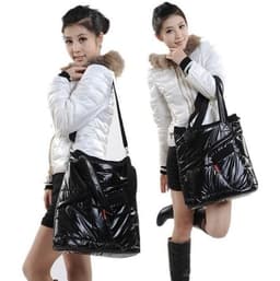 image-Autumn and winter down bag space bag one-shoulder padded jacket bag women's bag gloves cotton clothing large capacity bag casual bag diagonal bag