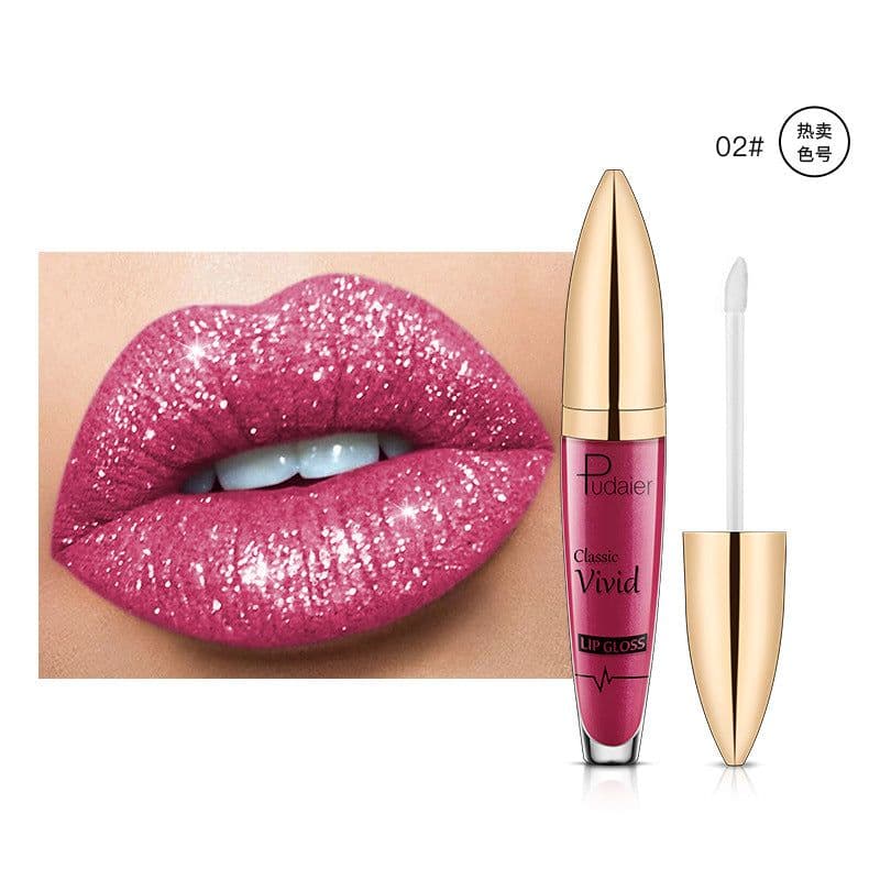 image-Pudaier Pearlescent Lip Gloss - Matte Waterproof 19#