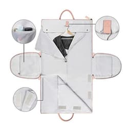 image-Spot Travel Duffle Bag - Off White PU Leather Large
