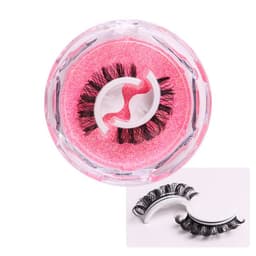 image-Self-Adhesive False Eyelashes - Thick Reusable Chemical Fiber