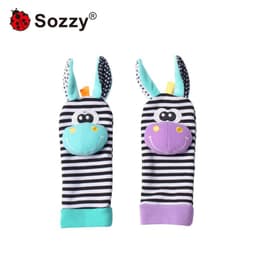 image-Sozzy Baby Rattle Socks Wrist Strap 0-1Y
