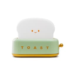 image-Bread machine night light led warm light bedroom bedside creative USB charging dimming lighting desk lamp timed sleeping light