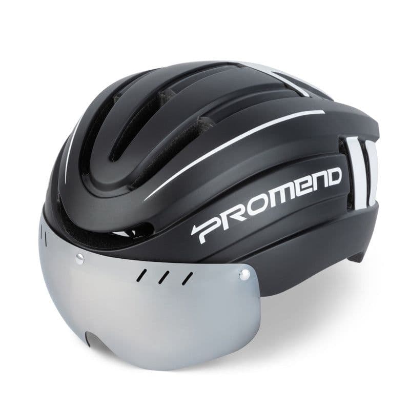 image-PROMEND Magnetic Bike Helmet - Titanium Gray L USB
