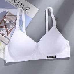 image-Meng Yaxin Korean Cotton School Bra - Green 38/85ABC No Steel