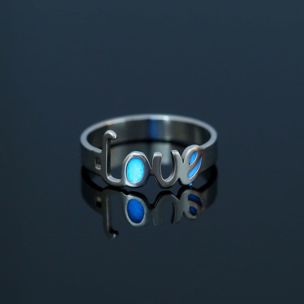 image-Nooxian Stainless Steel Ring - Blue Pentagram Size 8