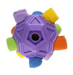 image-Sniffing Ball Dog Toy - Rainbow TPR Rubber Fleece