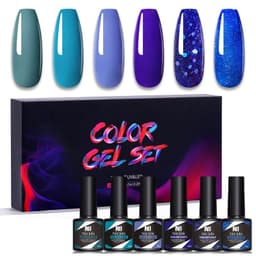 image-Nee Jolie UV Gel Nail Polish Set - 6 Colors 8.5ml