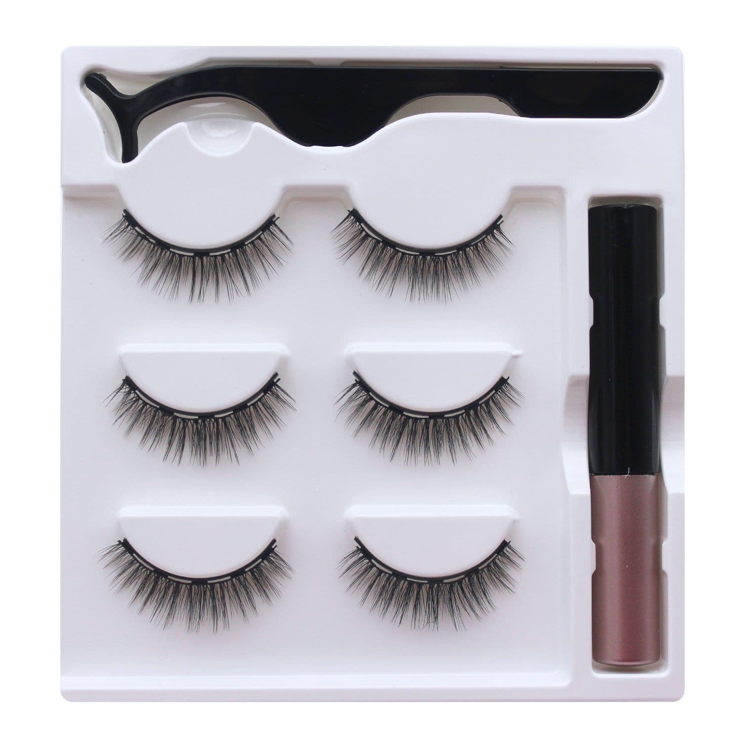 image-Magnetic False Eyelashes 5 Pairs 8-15mm Thick