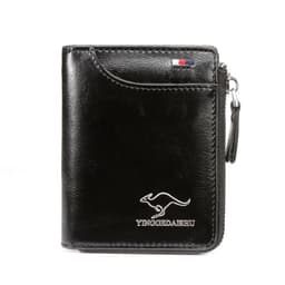image-New Men's Wallet Short Retro Zipper Coin Purse Fashion Card Holder ID Set Money Card One Clutch Bag Trendy