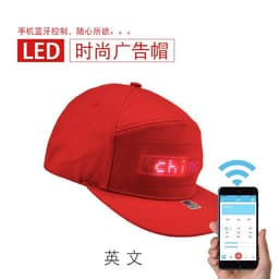 image-Cross-border LED Display Hat Bluetooth