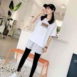 image-Sweatshirt women's base artifact butt curtain hem autumn and winter all-match cotton cloth inner wear layered buttocks cover half-length white skirt