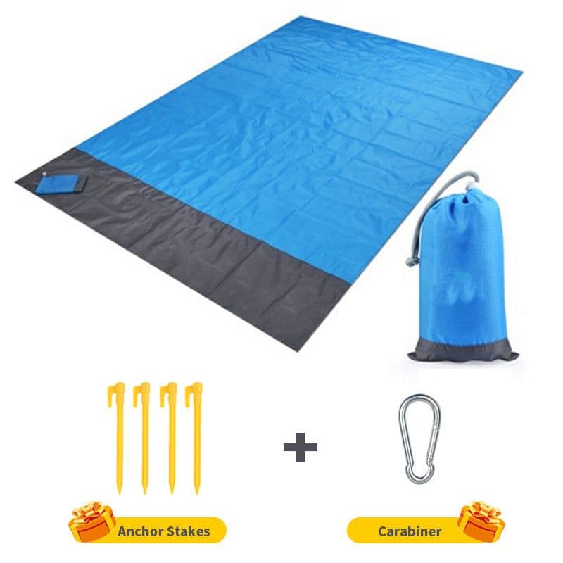 image-Portable Picnic Mat 200x210cm Waterproof Army Green