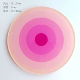 image-Simple Acrylic Coaster - Heat Insulation
